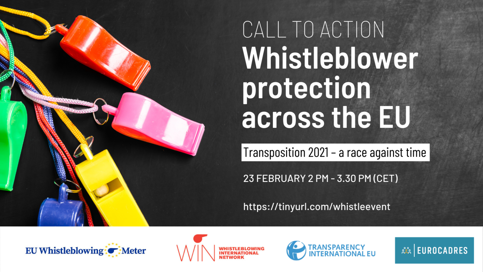 EVENT - Call to action: Whistleblower protection across the EU, 23 ...